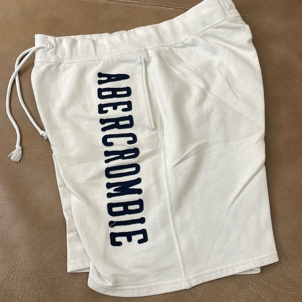abercrombie and fitch mens fleece sweat shorts men’s small EUC